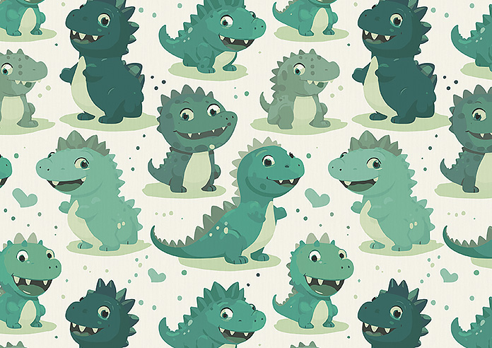 Roarsome, Green - Twist&Fit Roman Blind - Image 7